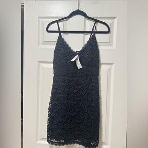 NWT Abercrombie & Fitch Black Lace Mini Dress